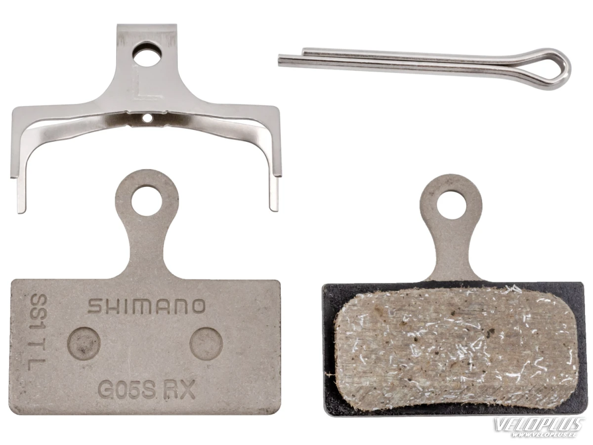 Ketaspiduriklotsid Shimano G05S Incl Spring/Split Pin resin pakendita