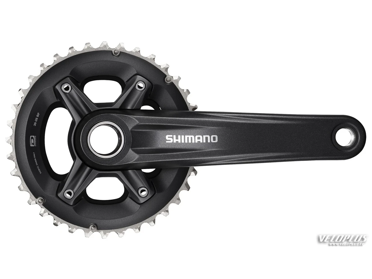 Vändad Shimano FC-MT500-B2 36/26 175mm