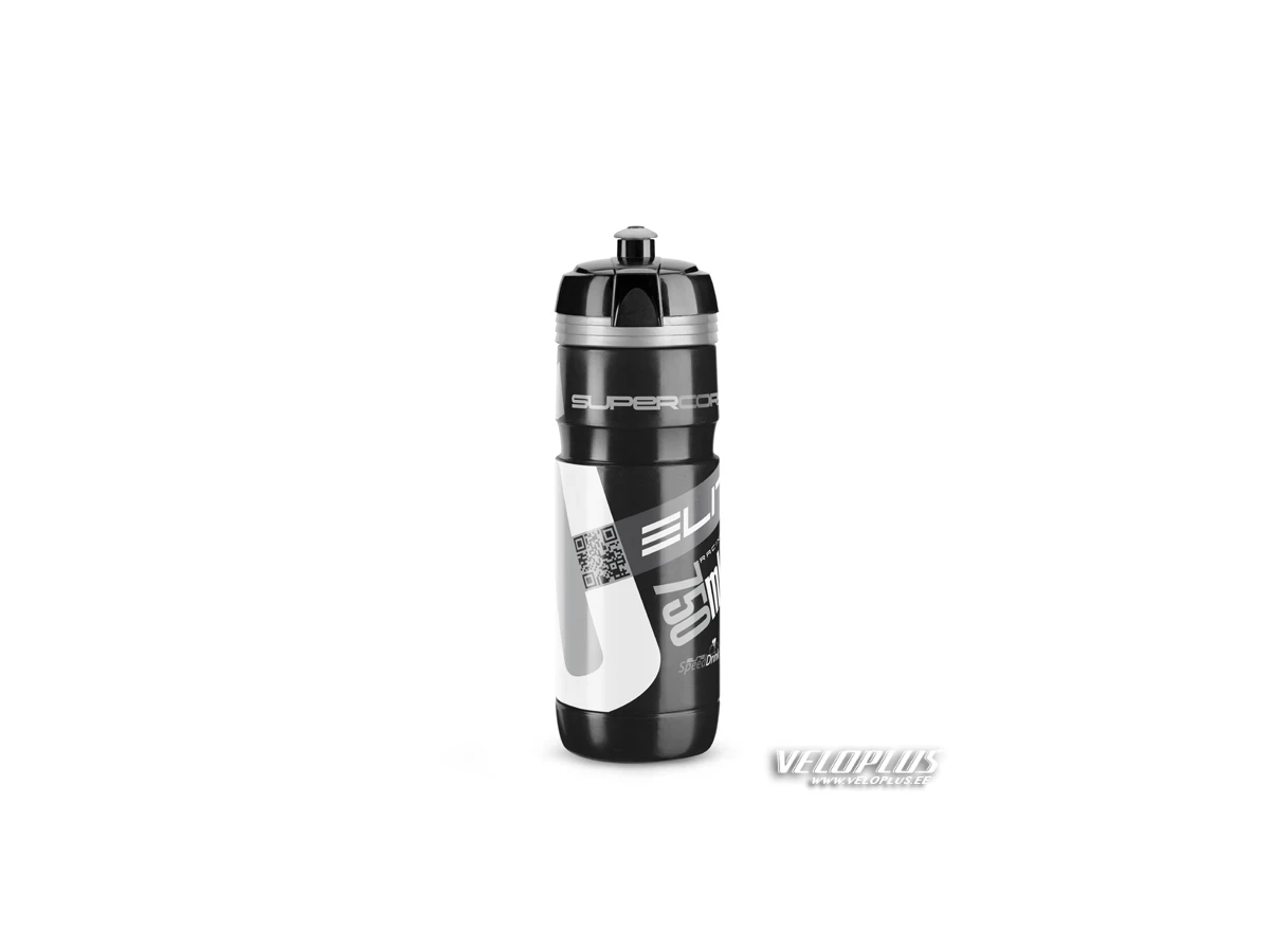 Elite Bottle Super Corsa Black Silver Logo 750ml