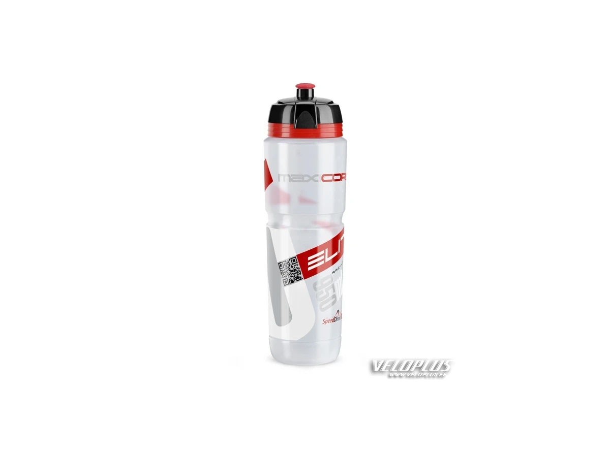 Elite Bottle Maxi Corsa Clear Red Logo 950ml