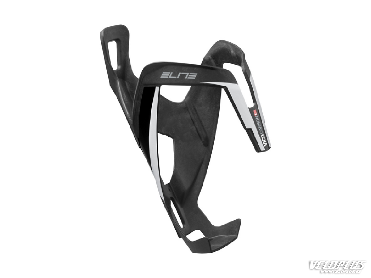 Elite Bottle Cage Vico Mat, White graphic