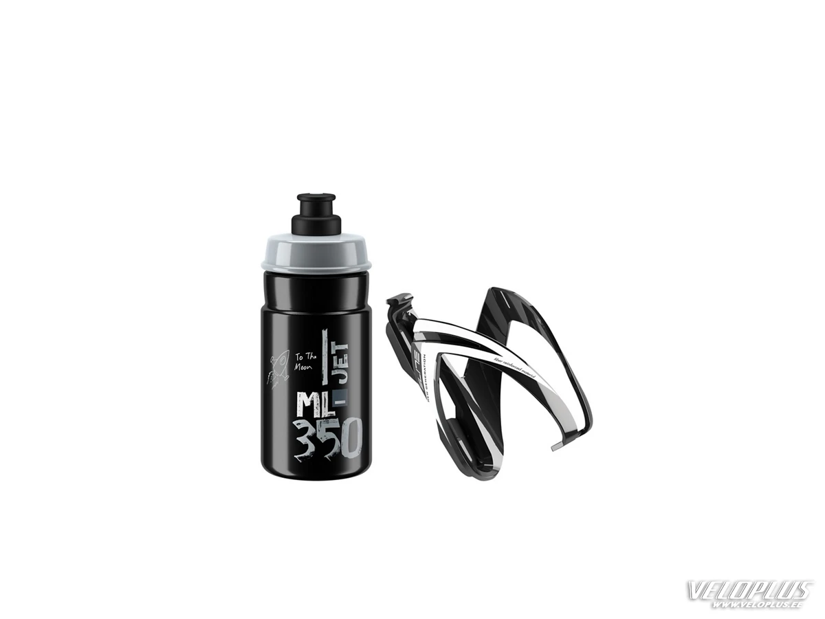 Elite Kit CEO black glossy + bottle JET 350ml black, grey logo