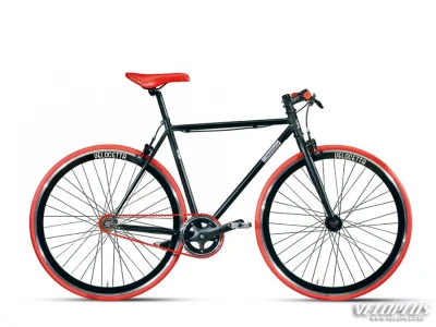 Citybike MONTANA VELOCETTA PISTA 56cm matt black / red