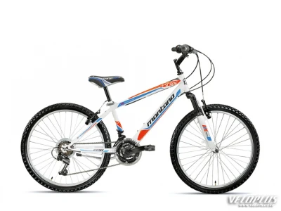 Maastikuratas MONTANA 24" ESCAPE noortele 18k valge/ sinine/ punane