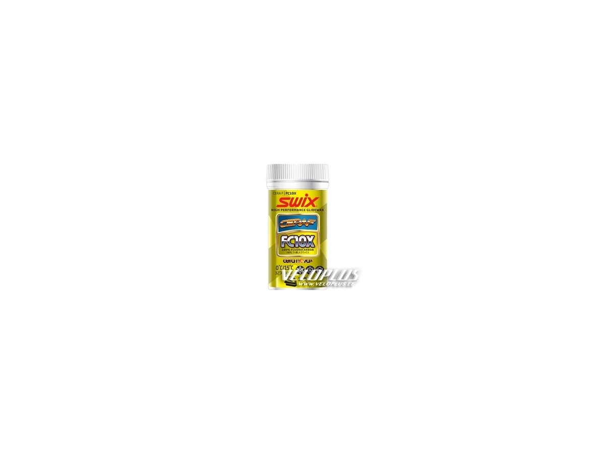 Fluorpulber Swix FC10X Cera F 0ºC/+15ºC 30g