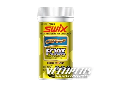 Fluorpulber Swix FC10X Cera F 0ºC/+15ºC 30g