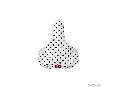 Saddle cover BIKE BELLE POLKA WHITE