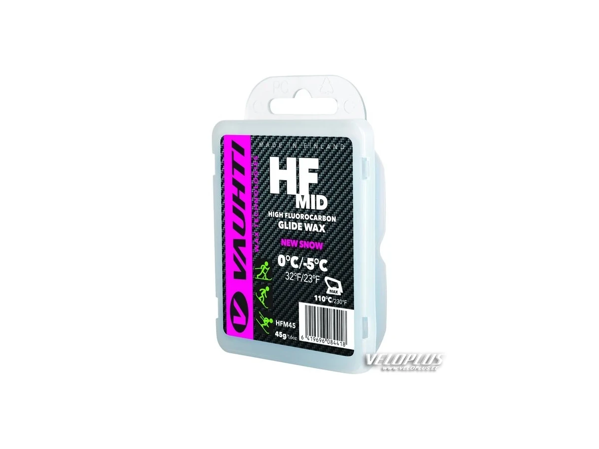 VAUHTI HF MID 0°...-5°C 45G FLUOROCARBON GLIDE WAX