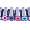 BMX peegid Colony Anyway Pegs Alloy / Plastic 10/14mm must/lilla (1tk) thumbnail 2