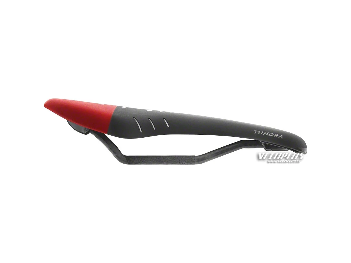 Saddle Fizik Tundra M3 carbon braided grey-red