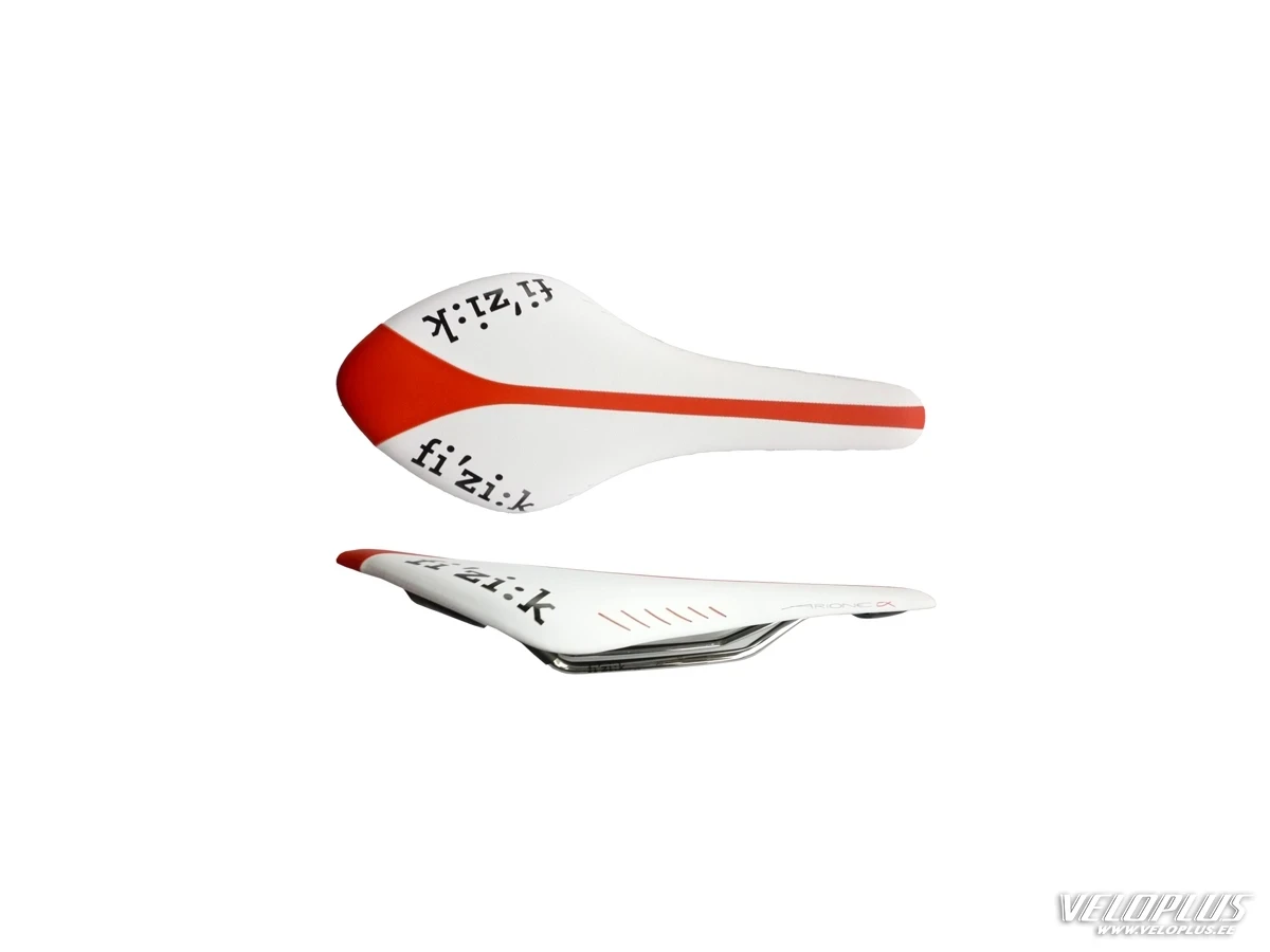 Saddle Fizik Arione CX glossy red + white