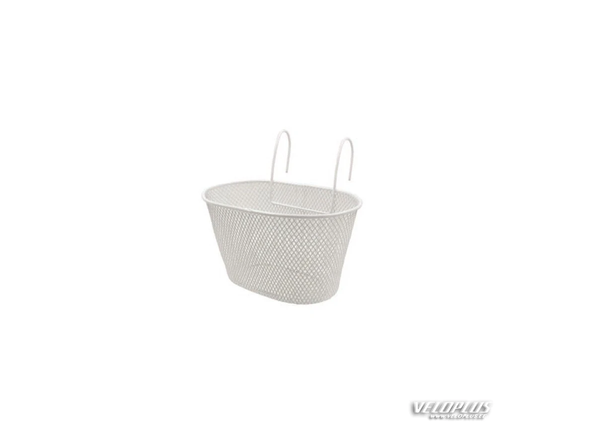 kids bike front basket BONIN WHITE w/ hooks