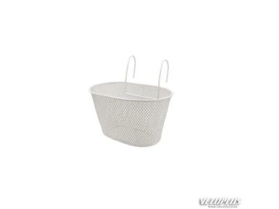 kids bike front basket BONIN WHITE w/ hooks