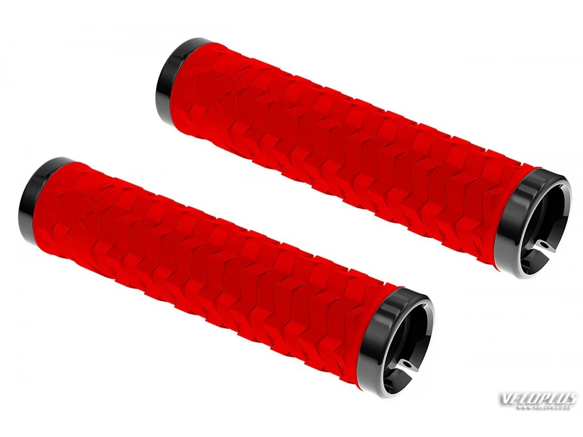 Grips KLS POISON, candy red, lock-on