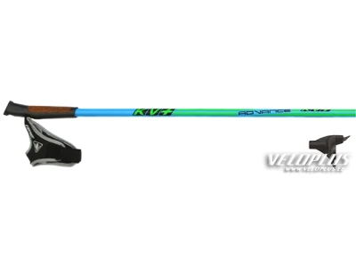 Ski poles KV+ Advanced Clip blue 50% carbon 160cm