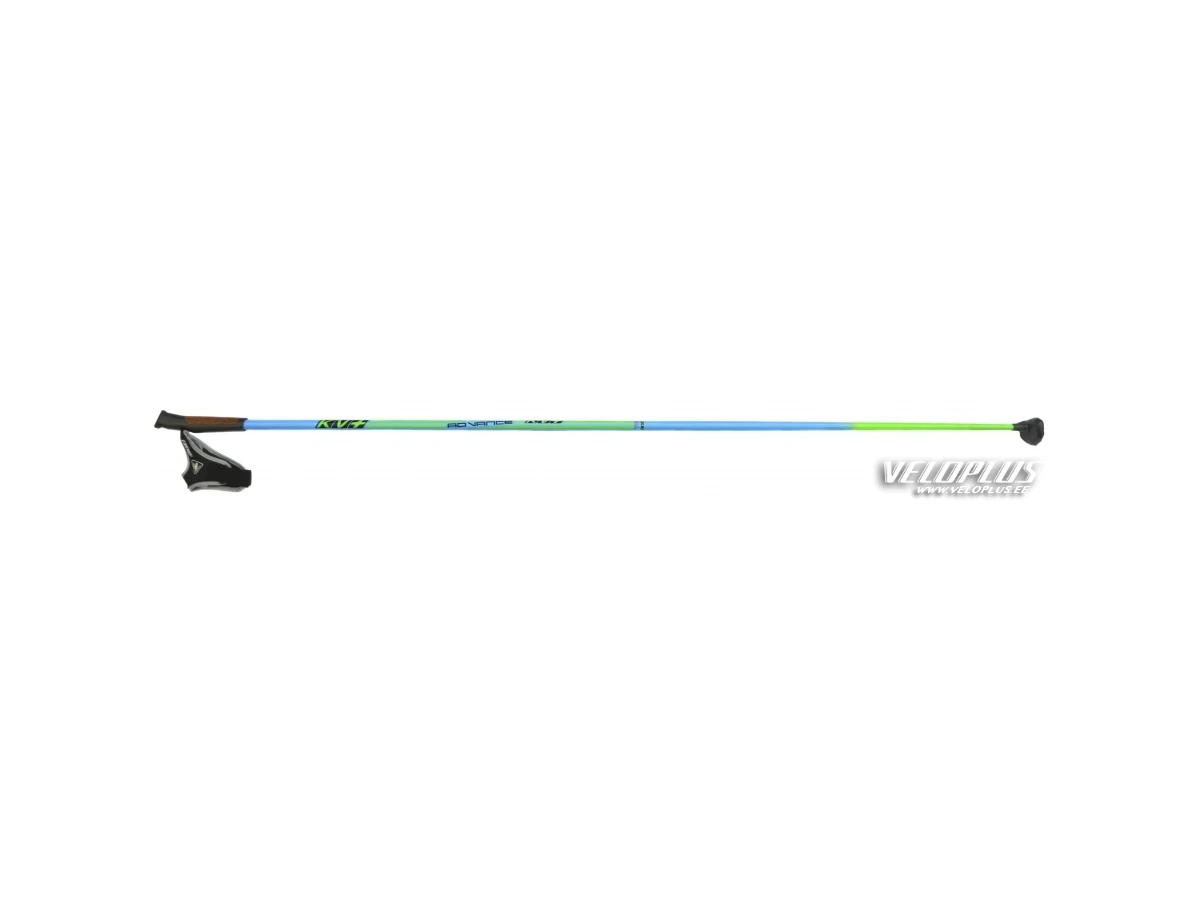 Лыжные палки  KV+ Advanced Clip синий  50% углерод 165cm