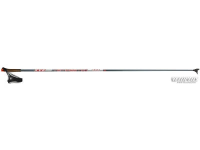 Ski poles KV+ Tempesta Clip 150 cm dark grey/red (90%carbon)