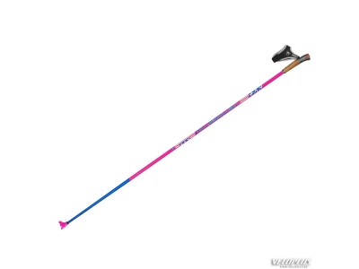Ski poles KV+ TEMPESTA PINK CLIP KIT 160cm 90%carbon