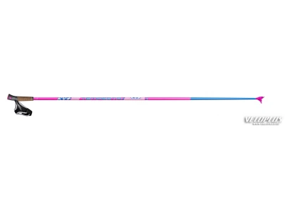 Ski poles KV+ TEMPESTA PINK CLIP KIT 160cm 90%carbon