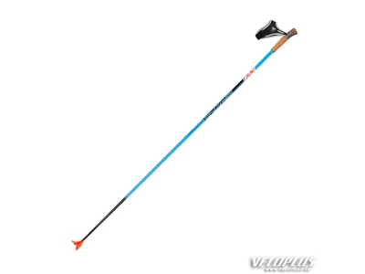 Ski poles KV+ FORZA CLIP 160cm blue-orange (85% carbon)