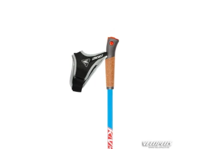 Ski poles KV+ FORZA CLIP 160cm blue-orange (85% carbon)