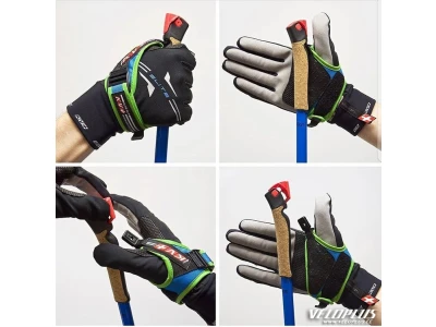 Ski poles KV+ TORNADO PLUS Carbon Clip Set-kit 170cm