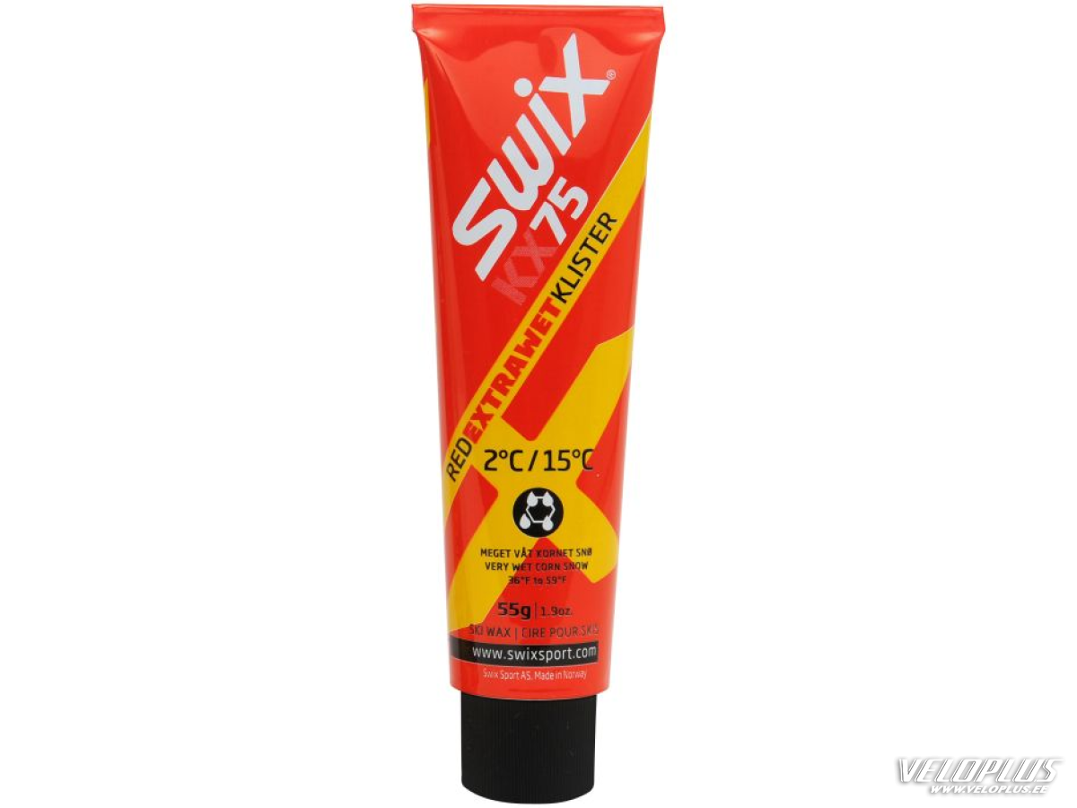 Swix KX75 Red Extra Wet Klister, 55g