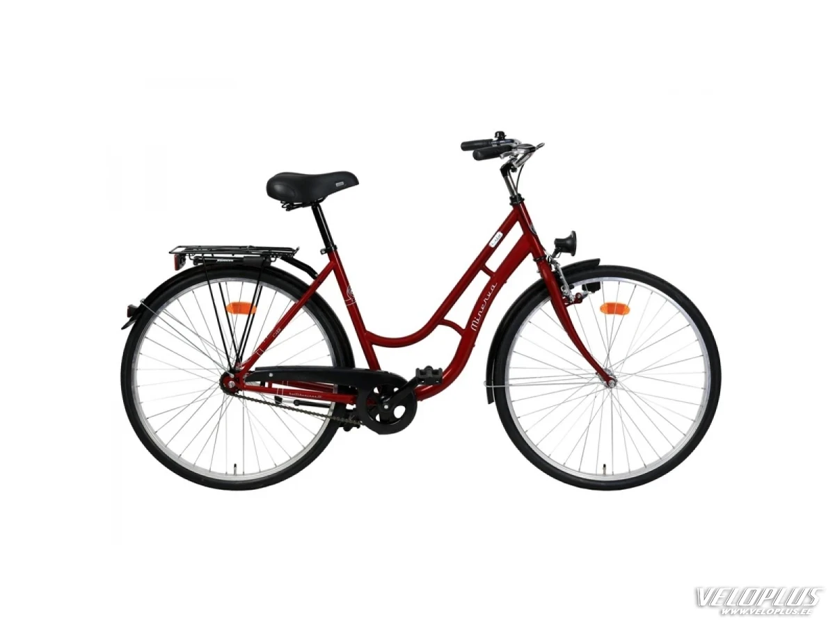 Ratas Minerva 28" 50cm 1-käiku punane naiste M313