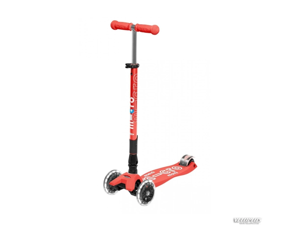 Scooter Micro Maxi Deluxe LED foldable coral rose