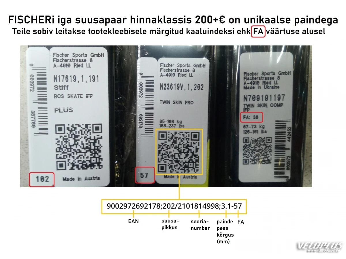 Sukset Fischer RCS SKATE PLUS STIFF IFP 181cm