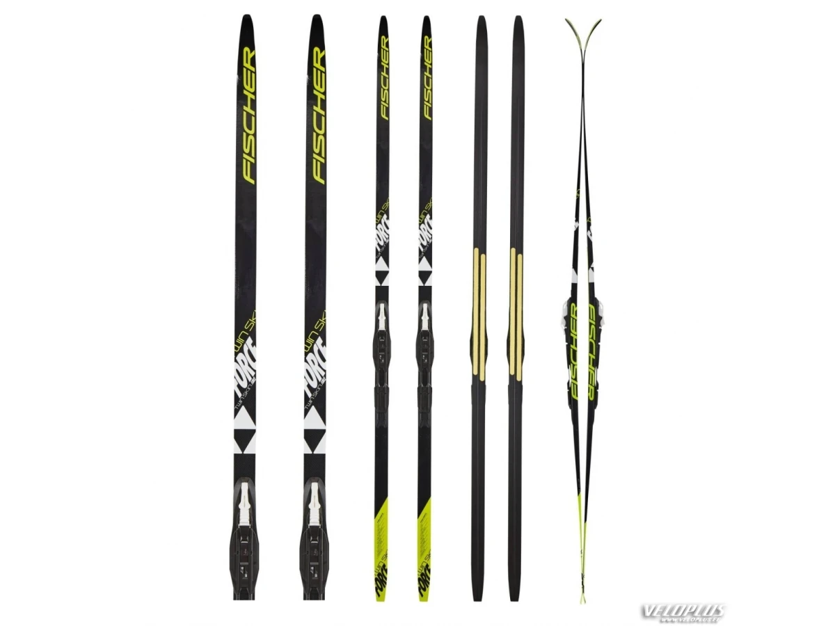 Klassikasuusad Fischer TWIN SKIN FORCE MTD SET 197cm NNN sidemetega
