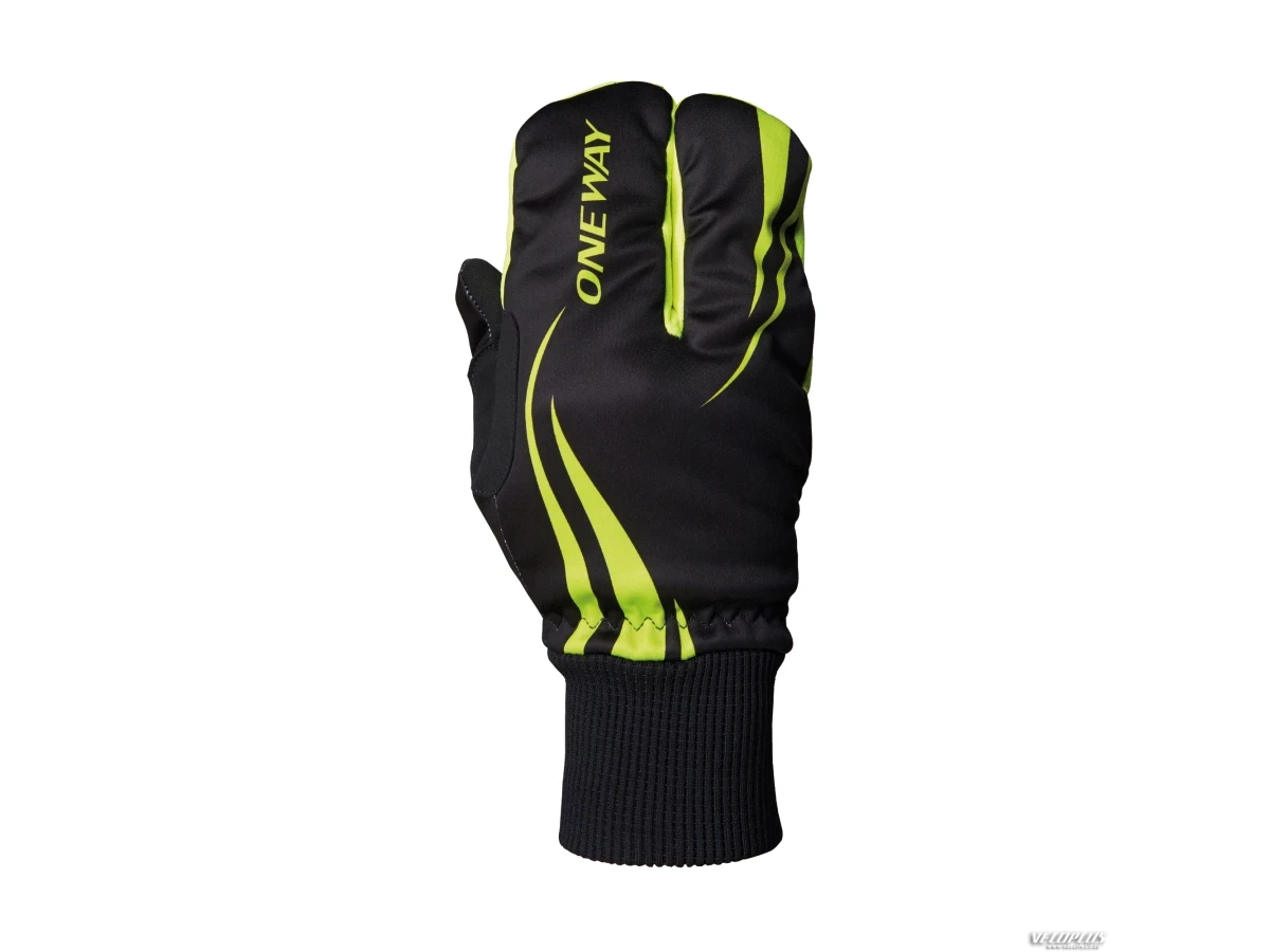 Nordic ski gloves ONE WAY TOBUK LOBSTER 2 blk/yel 9