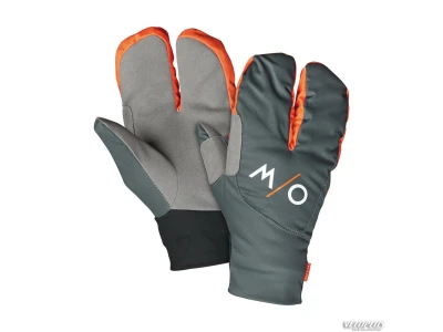 Ski gloves ONE WAY LOBSTER LIGHT 7 grey/orange