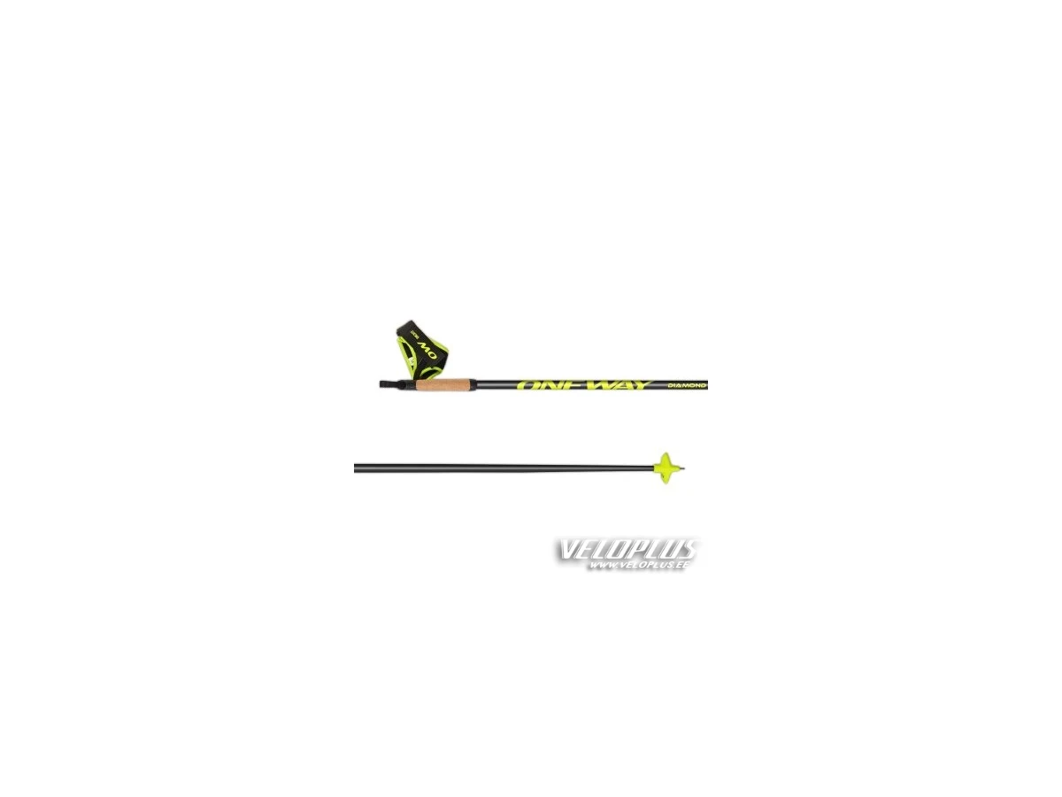 Nordic skipoles ONE WAY DIAMOND 16 BLACK 175cm