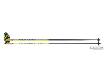Nordic skipoles ONE WAY DIAMOND 11 MAG blk/ylw 155cm