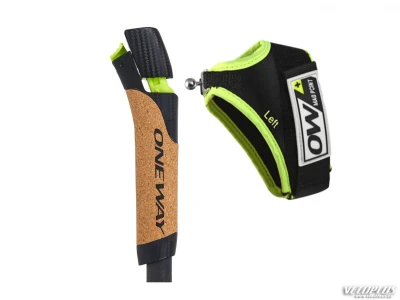 Nordic skipoles ONE WAY DIAMOND 11 MAG blk/ylw 155cm