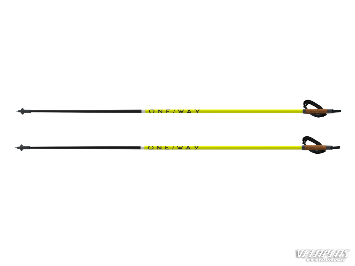 Roller ski poles ONE WAY STORM 2 STREET KIT 180-125cm yellow/black