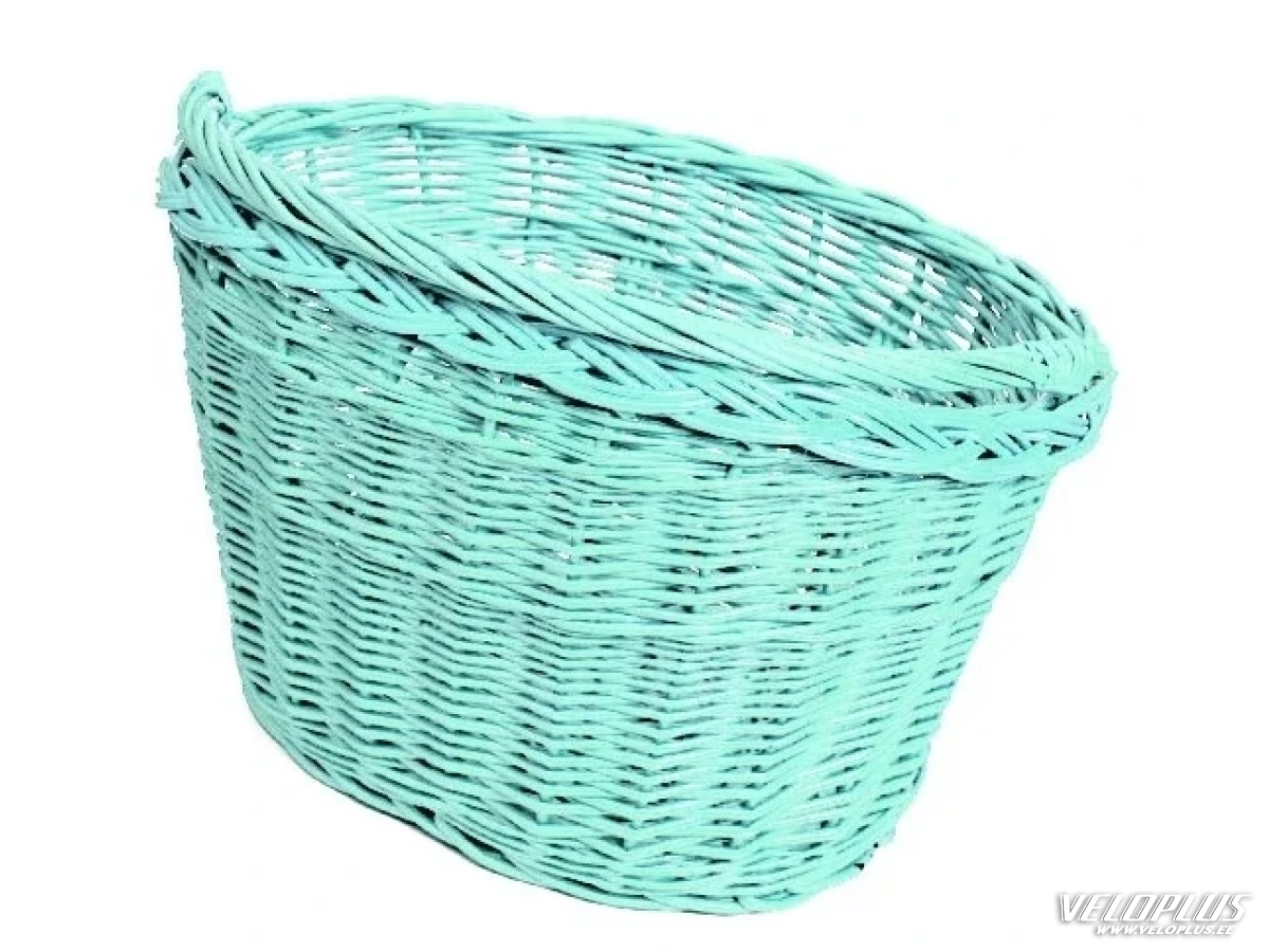 Bike basket PLUMBIKE WICKER MINT