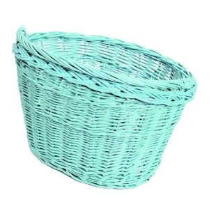 Bike basket PLUMBIKE WICKER MINT