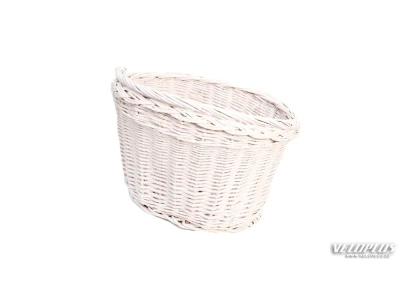 Bike basket PLUMBIKE WICKER WHITE