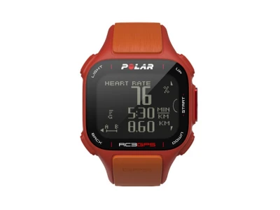 Pulsikell Polar RC3 GPS punane/oranz pulsivööga H3