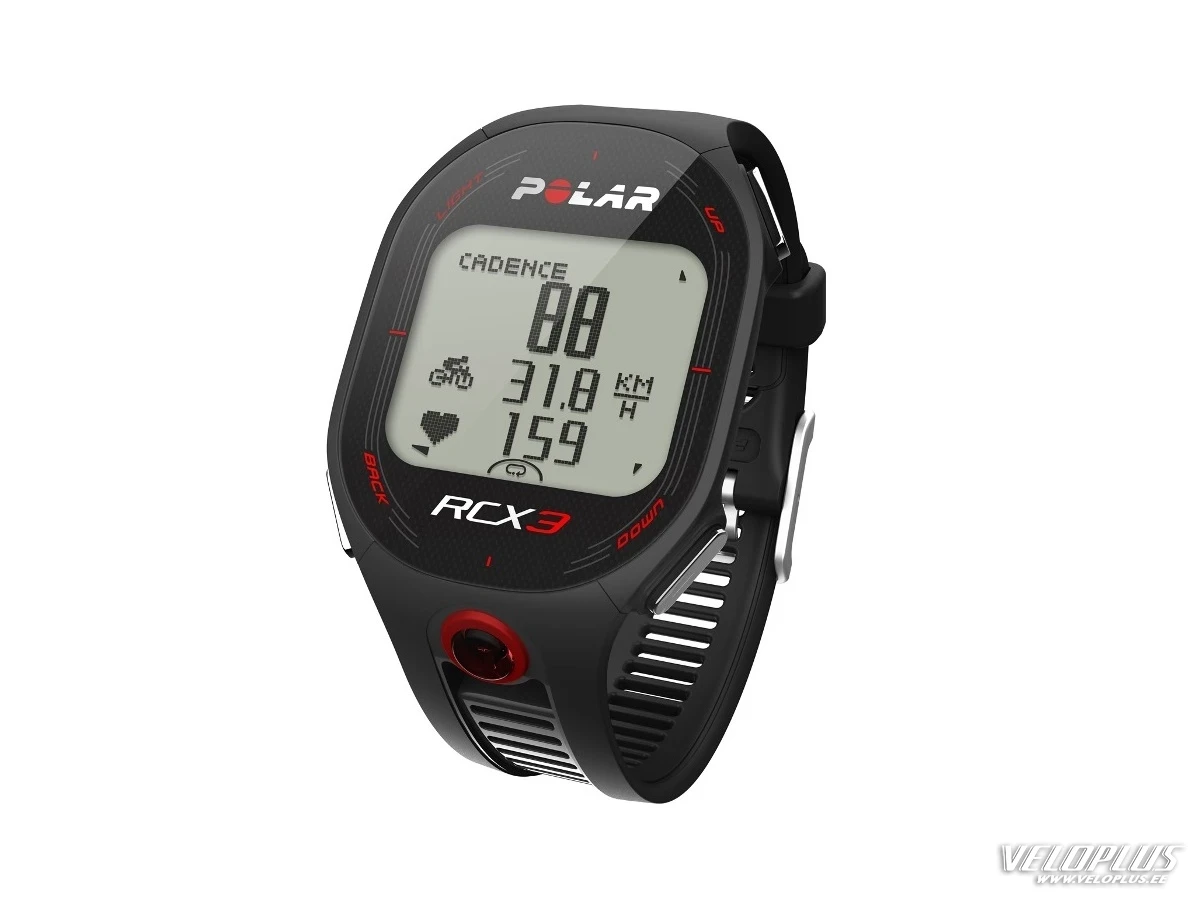 Pulsikell Polar RCX3 M must pulsivööga H3