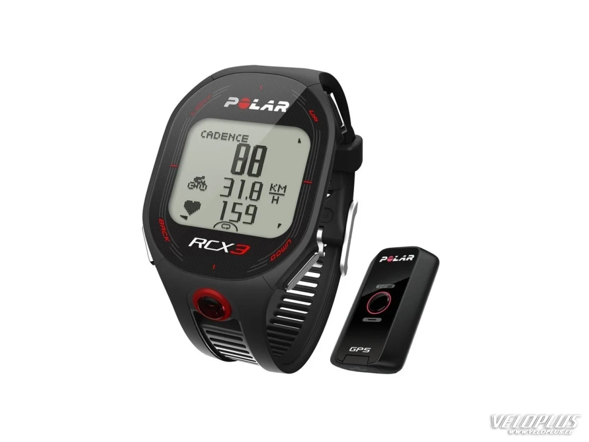 Pulsikell Polar RCX3 M GPS must pulsivööga H3