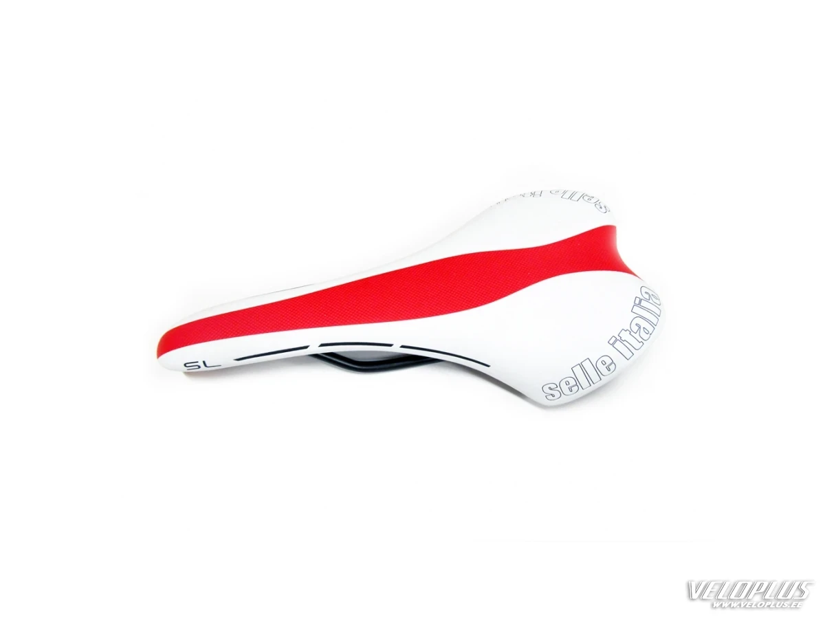 Sadul Selle Italia SL valge/punane
