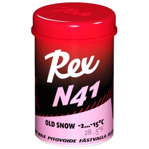 Kick wax REX N41 pink -2…-15°C 45g old snow