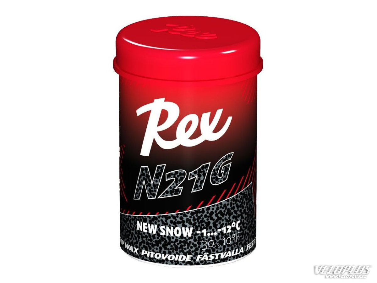 Kick wax REX N21G black -1…-12°C 45g for fresh snow