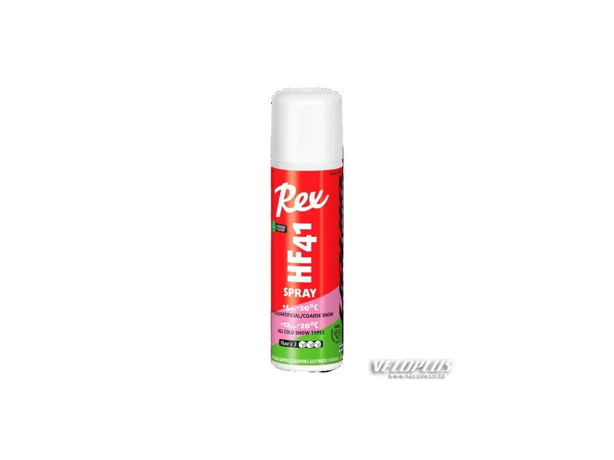 Ski wax REX HF41 pink/green +5...-20°C 150ml spray