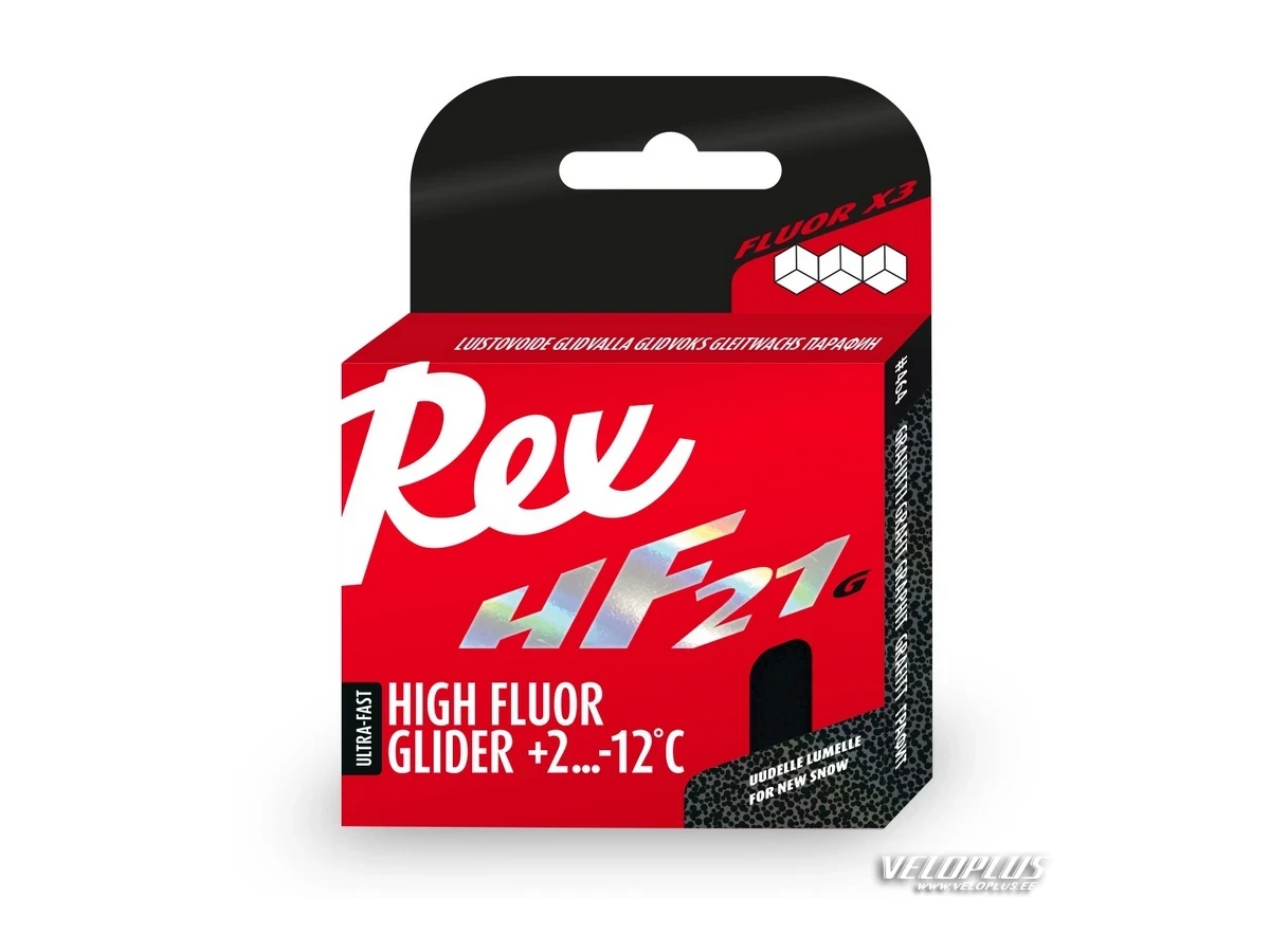 Ski wax REX HF21G graphite +2...-12°C 40g