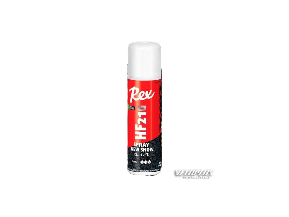 Ski wax REX HF21 black graphite +2...-12°C 150ml spray for new snow