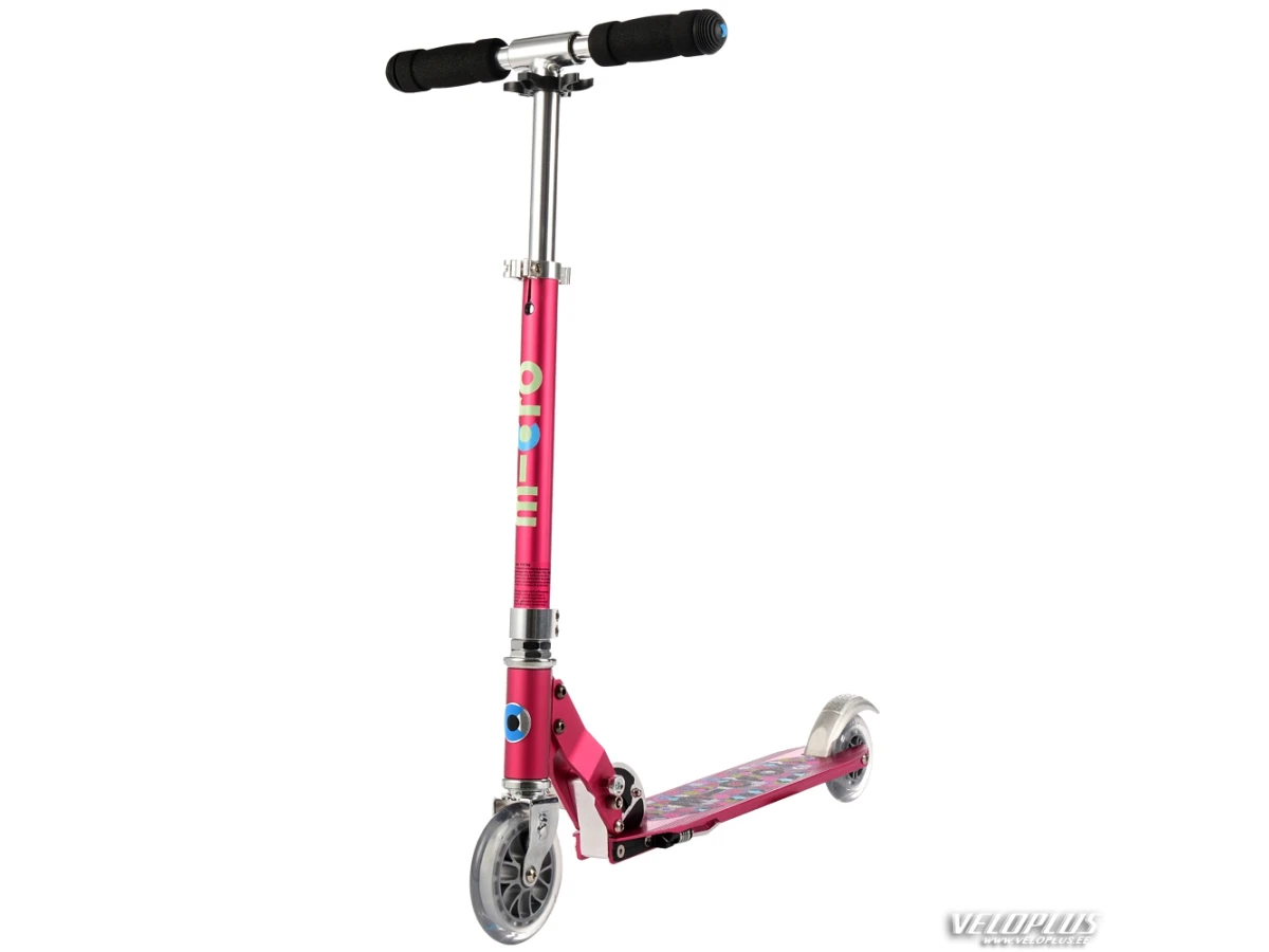 Scooter Micro Sprite Foldable Floral Dot Raspberry